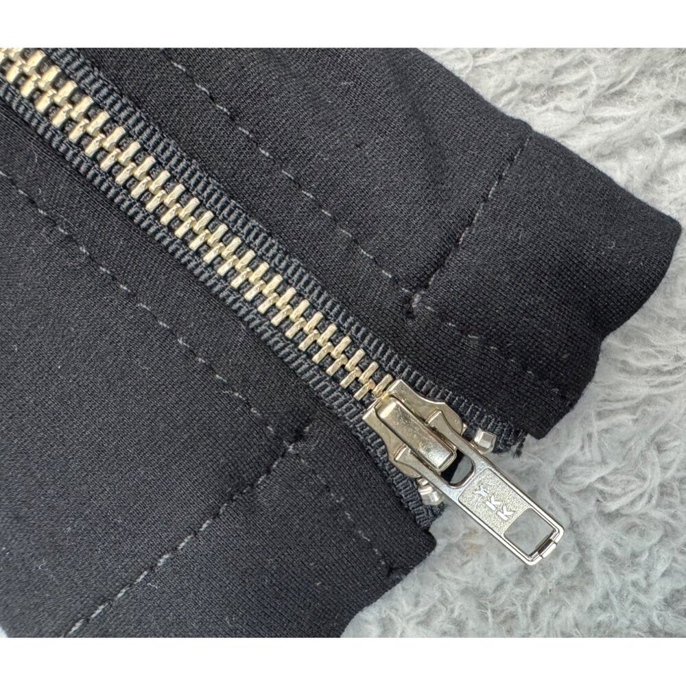 True Religion Womens S Black "Store Sample" Biker Jacket 90s Y2K Gothic Skater - Picture 11 of 14